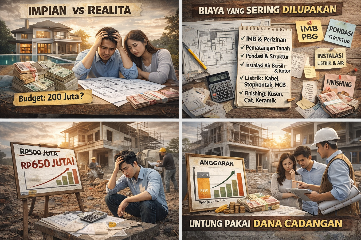 Mengapa Anggaran Bangun Rumah Sering Jebol? Memahami Penyebab, Cara Hitung, dan Strategi Menghindarinya
