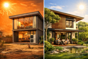 Read more about the article Benarkah Bahwa Rumah Menghadap Barat Pasti Lebih Panas dan Tidak Nyaman?