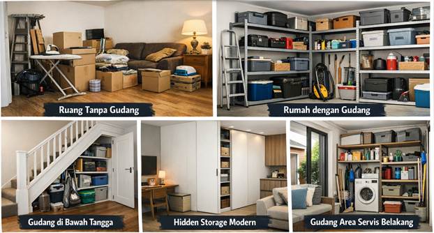 Jadi Bahwa Gudang Tidak Diperlukan dalam Rumah Modern? Ini Fakta yang Sering Disalahpahami 2 Jadi Bahwa Gudang Tidak Diperlukan dalam Rumah Modern?