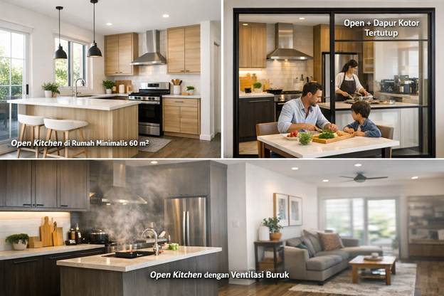 Benarkah Konsep Open Kitchen Selalu Cocok untuk Semua Rumah?