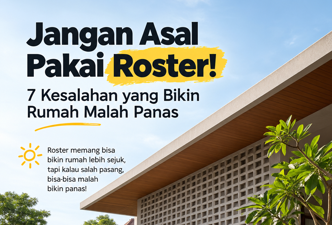 Jangan Asal Pakai Roster! 7 Kesalahan yang Bikin Rumah Malah Panas
